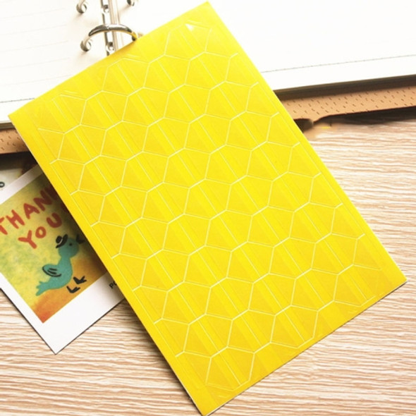 5 PCS DIY Handmade Album Accessories Fixed Photo Stickers(Yellow)