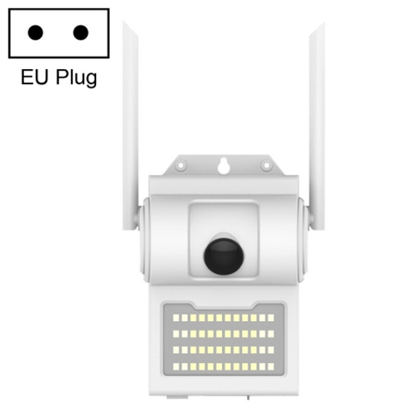 DP14 2.0 Million Pixels 1080P HD Wall Lamp Smart Camera, Support Full-color Night Vision / Motion Detection / Voice Intercom / TF Card, EU Plug
