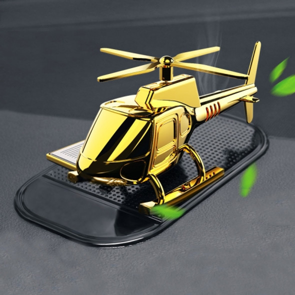 In-Car Odor-Removing Decorations Car-Mounted Helicopter-Shaped Aromatherapy Decoration Products Specification： Golden/10 Aromatherapy Core