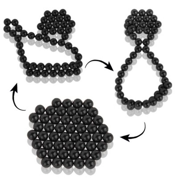 DIY Magic Puzzle / Buckyballs Magnet Balls with 50pcs Magnet Balls (Black)
