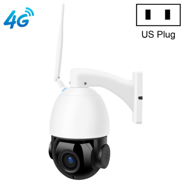 QX5 4G (EU Version) 2.0 Million Pixels 1080P HD 20X Zoom Dome Smart Camera, Support Infrared Night Vision / Motion Detection / Voice Intercom / TF Card, US Plug