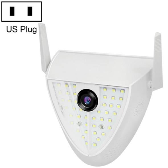 DP16 2.0 Megapixel 42 LEDs Garden Light Smart Camera, Support Motion Detection / Night Vision / Voice Intercom / TF Card, US Plug