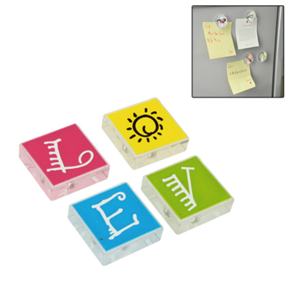 Love Style Magnet Fridge Magnet Sticker / Magnetic Hold Home Deco (4 Pcs in One Packing, The Price is for 4 Pcs)