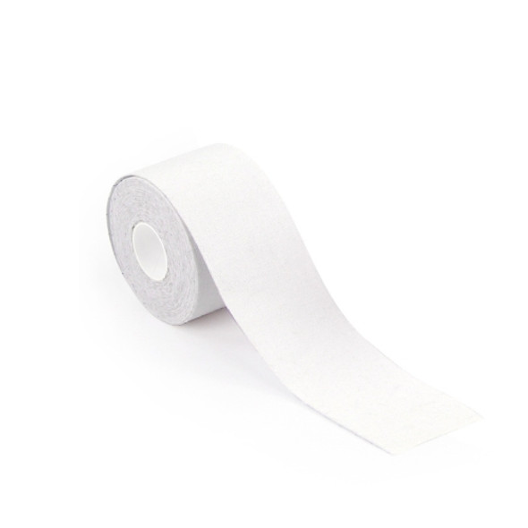 2 PCS Chest Stickers Sports Tape Muscle Stickers Elastic Fabric Nipple Stickers, Specification: 7.5cm x 5m(White)