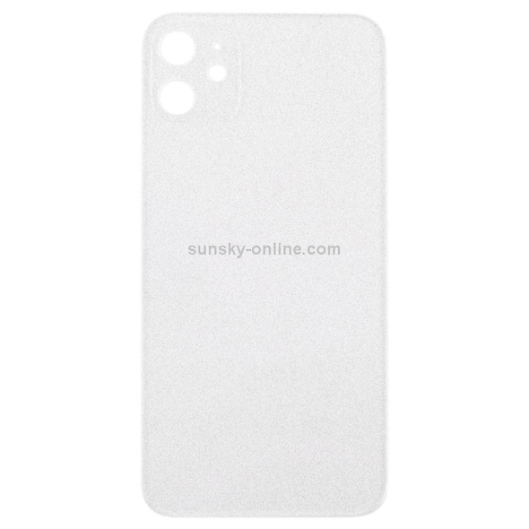 Transparent Frosted Glass Battery Back Cover for iPhone 11(Transparent)