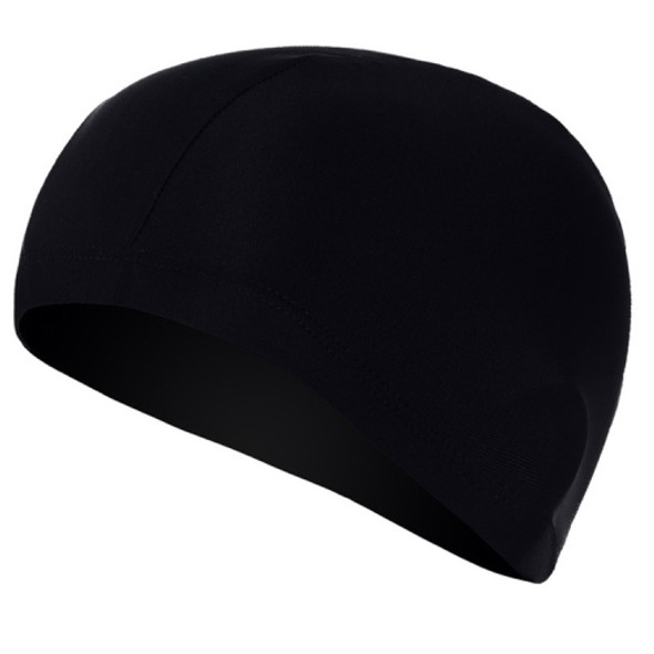 Unisex Spandex Breathable Swimming Cap(Black)