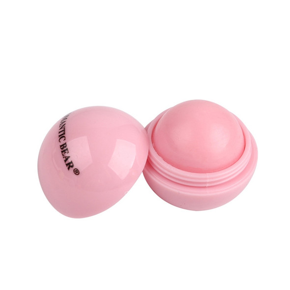 3 PCS Natural Plant Organic Sphere Ball Lipstick Embellish Lip Balm(Pink)
