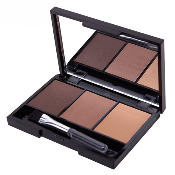 Professional Kit Long Lasting Eyebrow Powder Shadow Palette，With Soft Brush And Mirror(1)