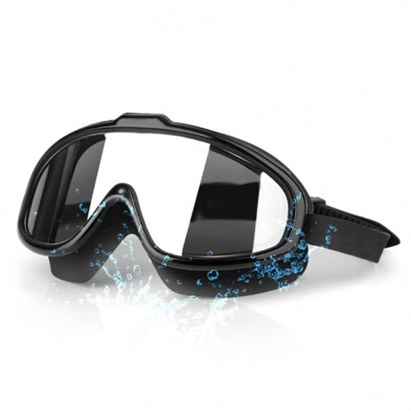 Liquid Silicone Swimming Equipment HD Anti-fog Comfortable Electroplated Swimming Goggles(Black Silver Plated)