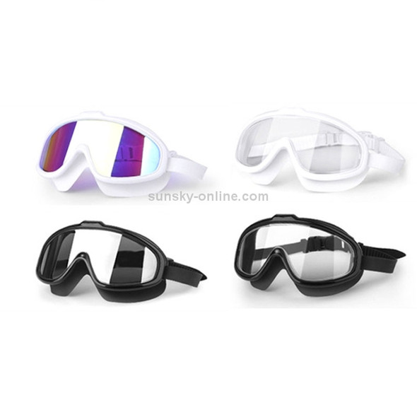 Liquid Silicone Swimming Equipment HD Anti-fog Comfortable Electroplated Swimming Goggles(White Gold Plated)