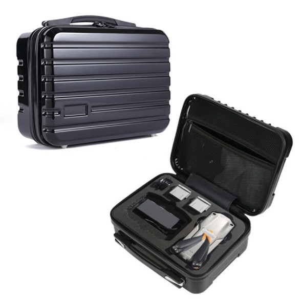 Portable Waterproof Handbag Storage Bag Suitcase for DJI Air 2S(Black+Black)