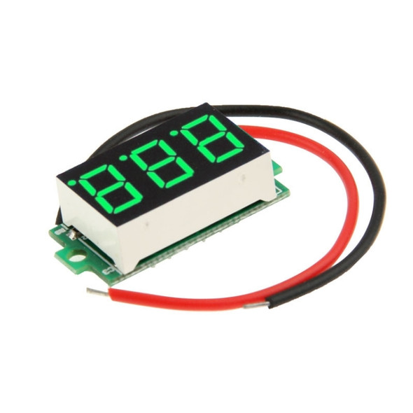 DC 3.2-30V Green Light Mini Digital Voltage Panel Meter