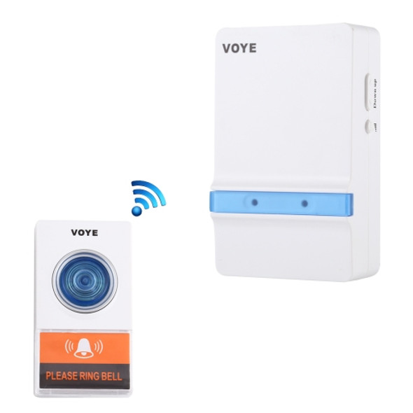 VOYE V012A Home Music Remote Control Wireless Doorbell with 38 Polyphony Sounds (White)