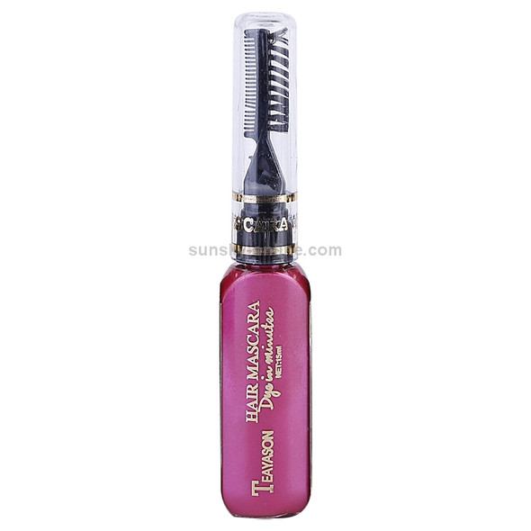 One-time Hair Temporary Color Hair Dye Non-toxic DIY Hair Color Mascara Dye Cream Hair(Rose Red)