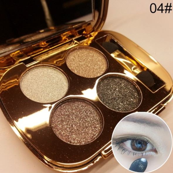 Professional  Eye Makeup Eyeshadow Palette Gold Smoky Cosmetics Makeup Palette Diamond Bright Glitter Eye Shadow(4)