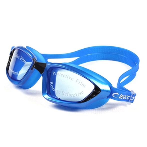 SG9017 Waterproof and Anti-fog Adult High-definition Large Frame Swimming Goggles for Men and Women(Blue)