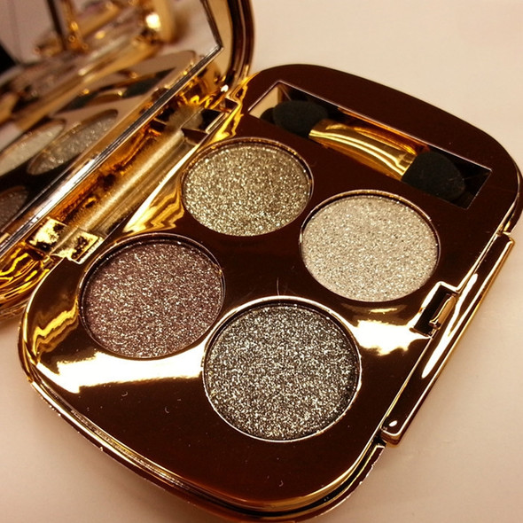 Professional  Eye Makeup Eyeshadow Palette Gold Smoky Cosmetics Makeup Palette Diamond Bright Glitter Eye Shadow(5)