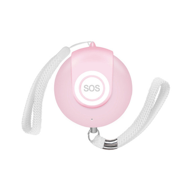 130dB GPS Intelligent Anti-wolf Personal Security Alarm without SIM Card,English Packaging(Pink)