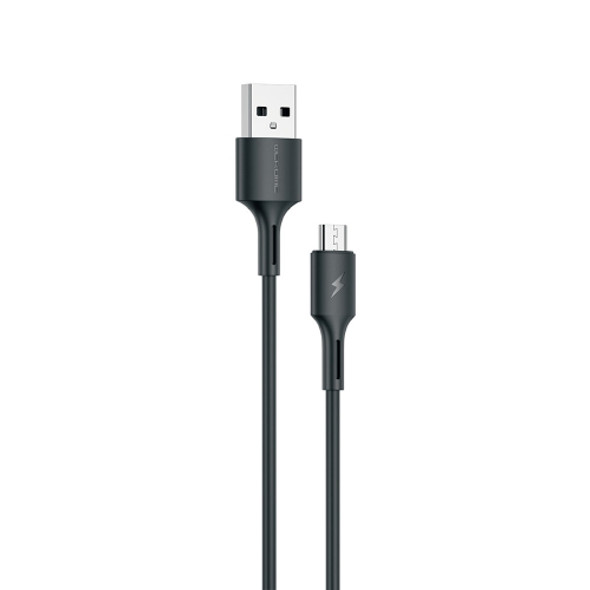 WK WDC-136 USB to Micro USB 3A Fast Charing Data Cable(Black)