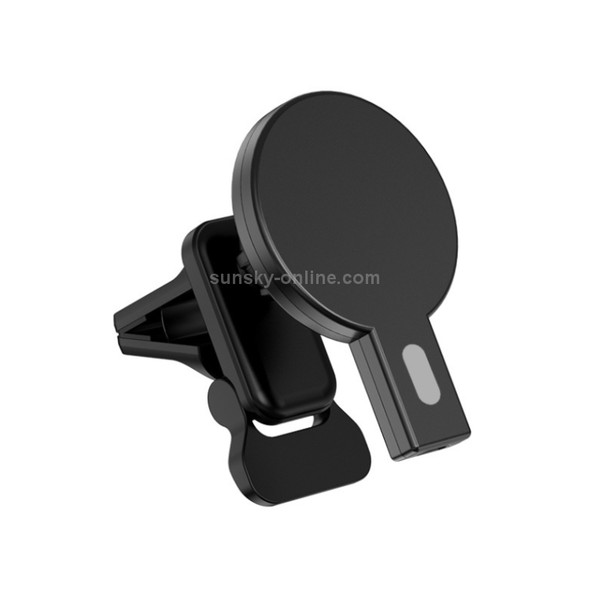 K07 15W Max Output Magnetic Car Air Outlet Bracket Wireless Charger(Black)