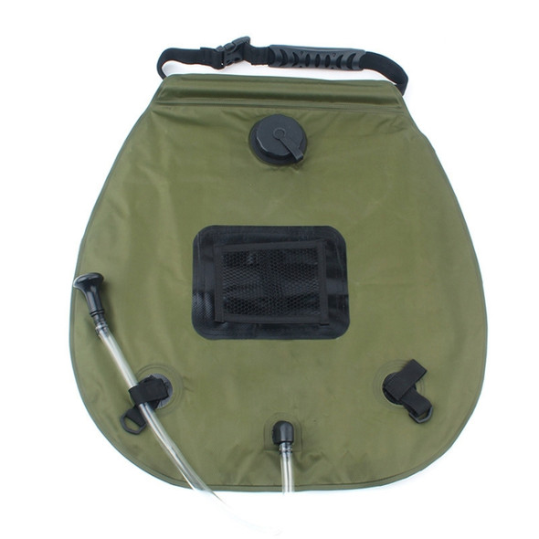 Outdoor Camping Portable Solar Heating with Thermometer Folding High Quality Hot Water Shower Bag, Capacity: 20L