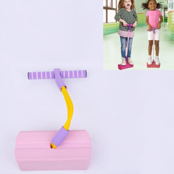 Children Outdoor Sports Interactive Toys Bounce Shoes Kindergarten Training Balance Bouncing(Pink)