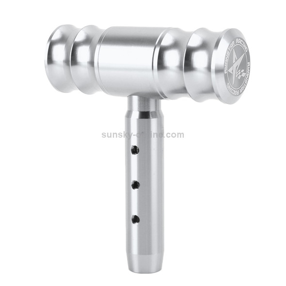 Universal Car Thread T-shaped Gear Head Gear Shift Knob(Silver)