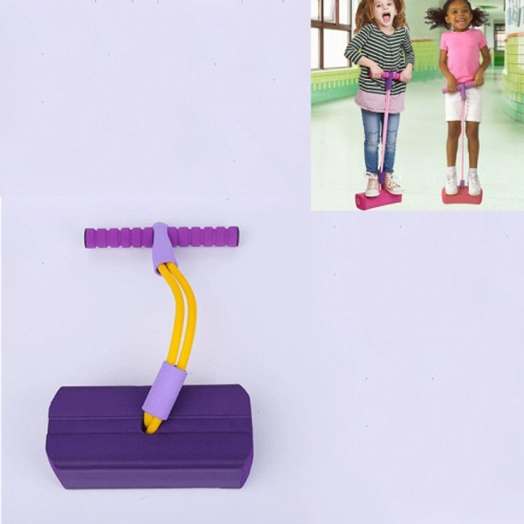Children Outdoor Sports Interactive Toys Bounce Shoes Kindergarten Training Balance Bouncing(Purple)