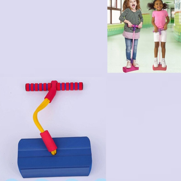 Children Outdoor Sports Interactive Toys Bounce Shoes Kindergarten Training Balance Bouncing(Dark Blue)