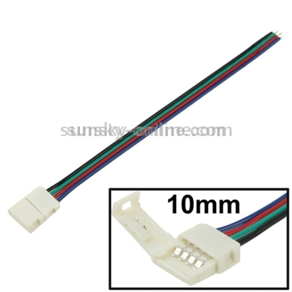 10mm PCB FPC Connector Adapter for SMD 5050 RGB LED Stripe Light, Length: 16cm
