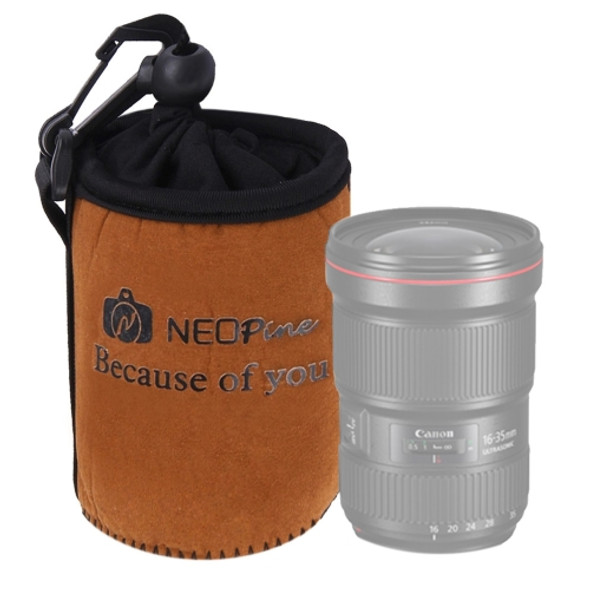 NEOpine Universal Waterproof Padded Protector Neoprene Camera Lens Bag for Canon / Nikon / Sony Cameras, Size M: 12 x 9.7cm