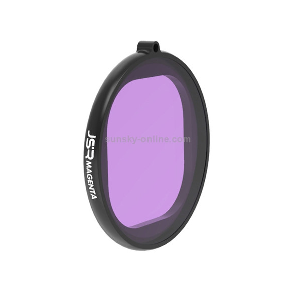 JSR Round Housing Diving Color Lens Filter for GoPro HERO8 Black(Purple)