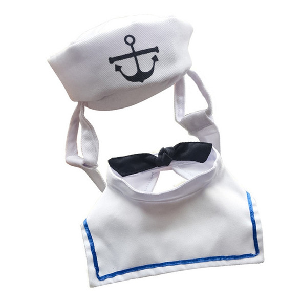 Pet Clothing Dog Cat Hat Sailor Suit Nautical Suit, Size:One Size