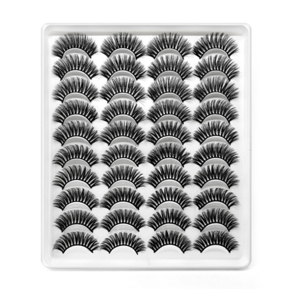 20 Pairs Of Thick False Eyelashes Handmade 3D False Eyelashes, Specification: 20-10