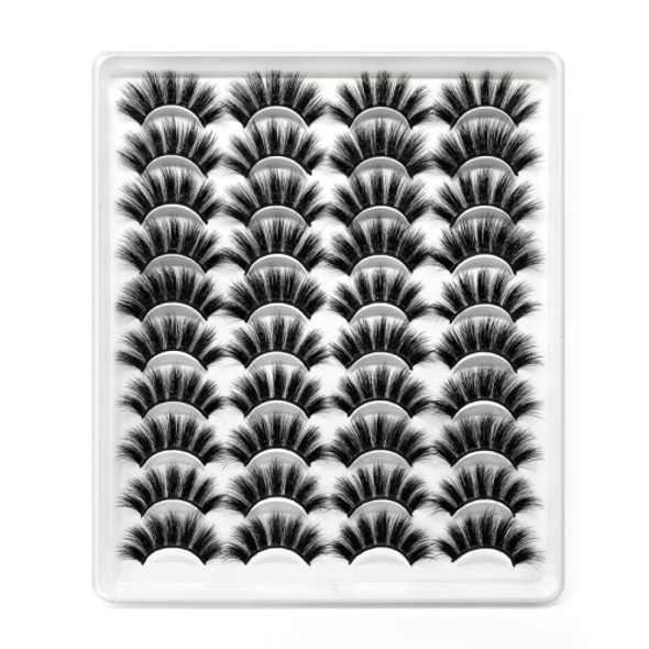20 Pairs Of Thick False Eyelashes Handmade 3D False Eyelashes, Specification: 20-6