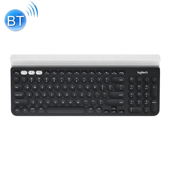 Logitech K780 Multi-device Bluetooth + Unifying Dual Mode Wireless Keyboard with Stand (Black)