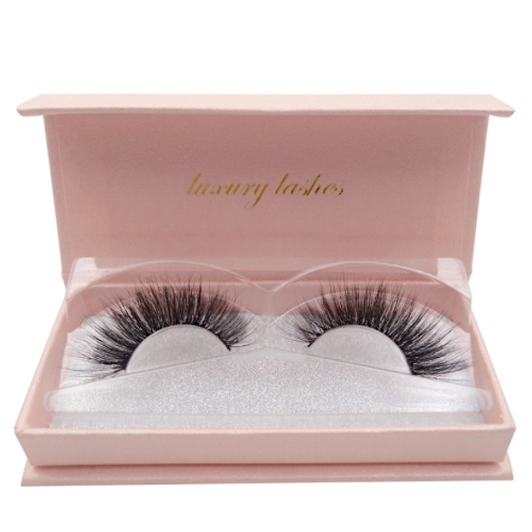 1 Pair Set 3D Mink Eyelashes Natural Thick False Eyelashes(#69)