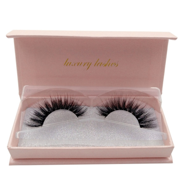 1 Pair Set 3D Mink Eyelashes Natural Thick False Eyelashes(#68)