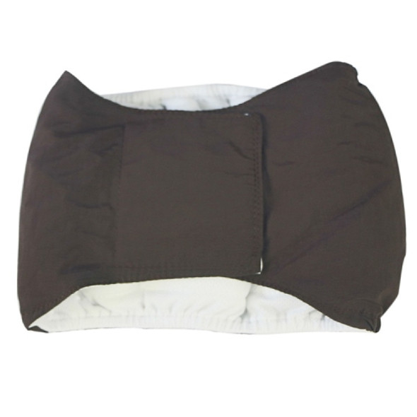 Male Dog Special Courtesy Belt Pet Physiological Pants, Size: XL(Brown)