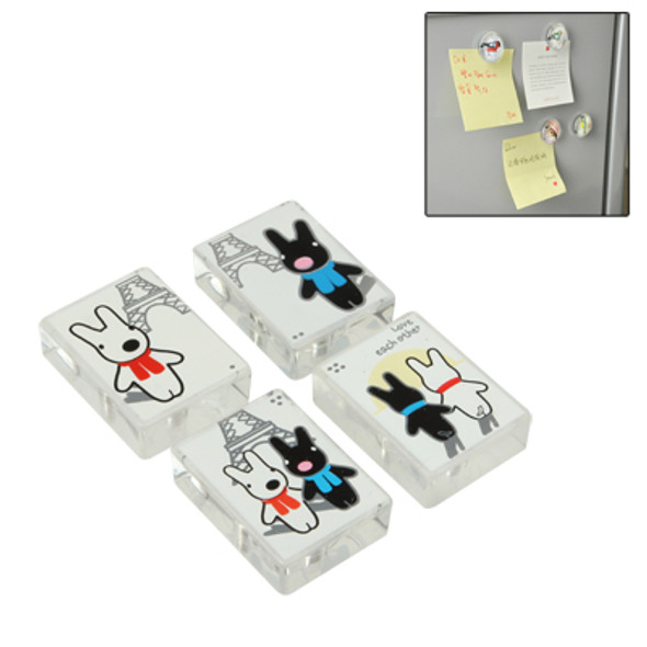 Cartoon Style Magnet Fridge Magnet Sticker / Magnetic Hold Home Deco (4 Pcs in One Packing, The Price is for 4 Pcs)