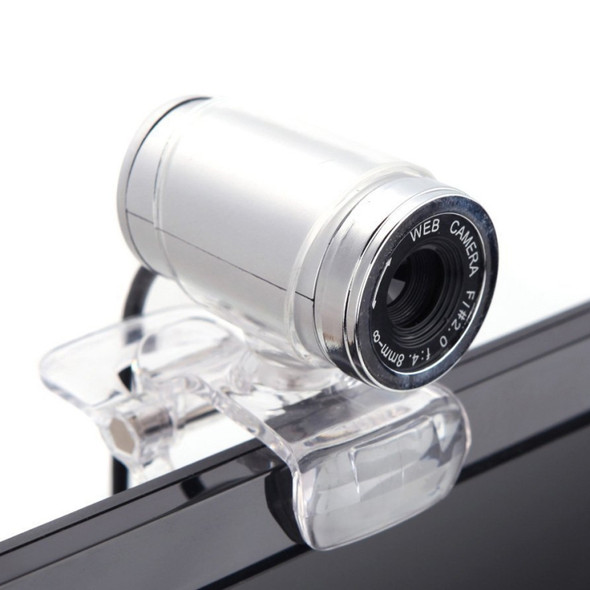 HXSJ A860 30fps 480P HD Webcam for Desktop / Laptop, with 10m Sound Absorbing Microphone, Length: 1.4m(Grey)
