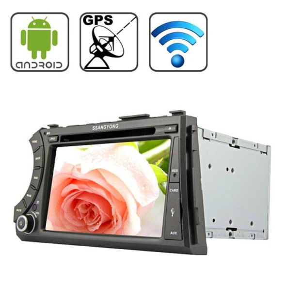 Rungrace 7.0 inch Android 4.2 Multi-Touch Capacitive Screen In-Dash Car DVD Player for Ssangyong Acyton Kyron with WiFi / GPS / RDS / IPOD / Bluetooth