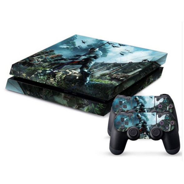 Robot War Pattern Protective Skin Sticker Cover Skin Sticker for PS4 Game Console