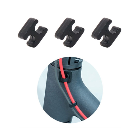 For Xiaomi M365 Electric Scooter Brake Cable Clasp Manager Fixed Clip Organizer (Black)