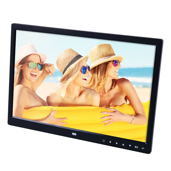 15.0 inch LED Display Digital Photo Frame with Holder / Remote Control, Allwinner, Support USB / SD Card Input / OTG(Black)