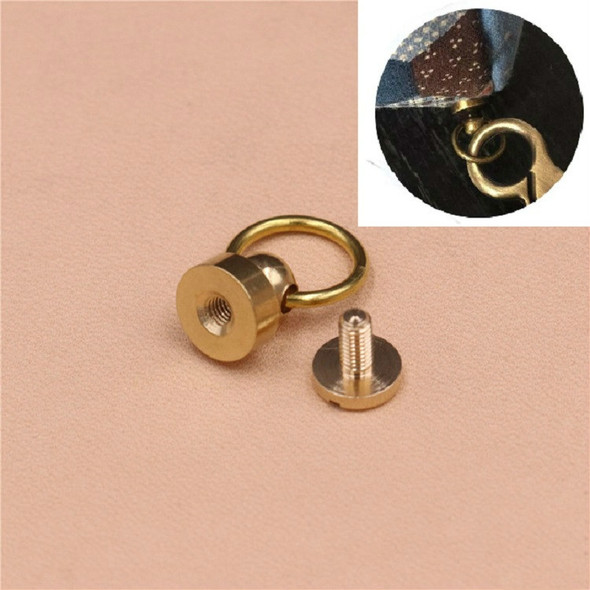 10 PCS Pure Copper Belt Ring Handle Luggage Accessories(Copper)