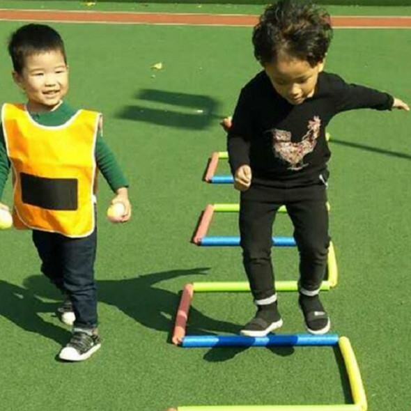 21 Sections / Set Children Sense Fun Sponge Jump Lattice Sports Jump Rope Ladder Outdoor Parent-child Game Jump Toys