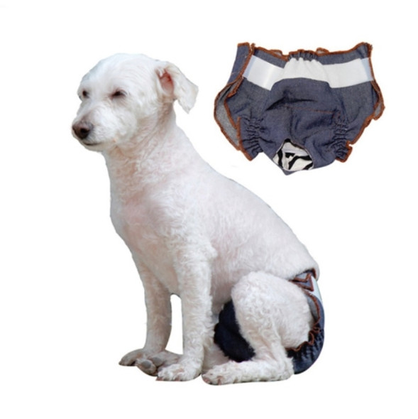 Anti-sorrow Female Dog Physiological Pants Urine-proof And Wet Pet Leak-proof Underwear, Size:L