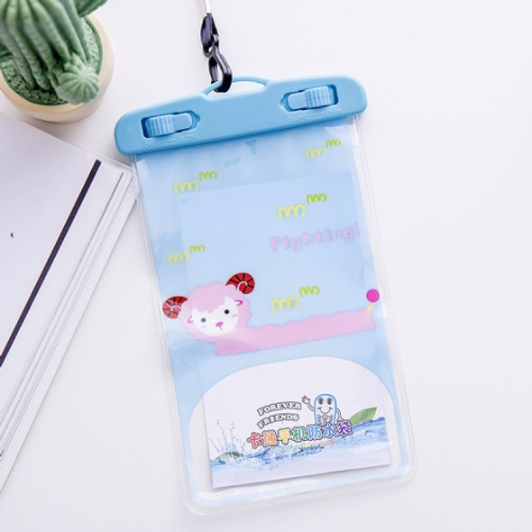10 PCS Large Outdoor Photo Transparent Waterproof Cartoon Mobile Phone Bag, Style:Little Pink Cat