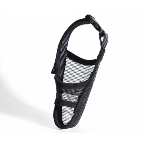 Dog Mouth Cover Anti-Bite Mesh Dog Mouth Cover Medium And Large Dogs Anti-Drop Mask M(Black)